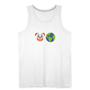 Clown World Men’s Premium Tank - white