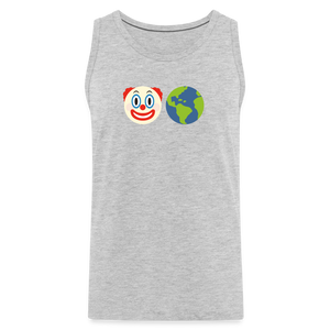 Clown World Men’s Premium Tank - heather gray