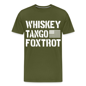 Whiskey Tango Foxtrot Men's Premium T-Shirt - olive green