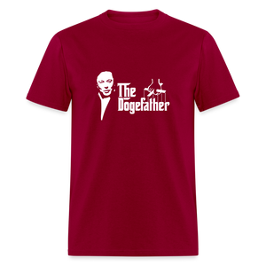 The DogeFather Dogecoin Classic T-Shirt - dark red