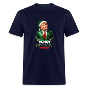 Santa's Favorite President Unisex Classic T-Shirt - navy