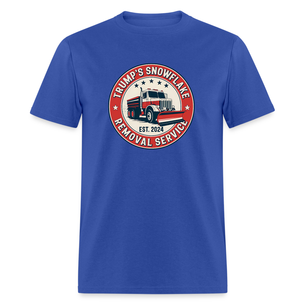 Trump's Snowflake Removal Service (Retro 2024) Unisex Classic T-Shirt - royal blue