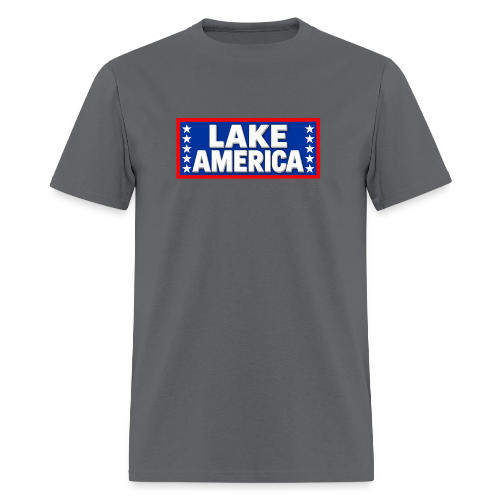 Lake America T-Shirt Men's T-Shirt - charcoal