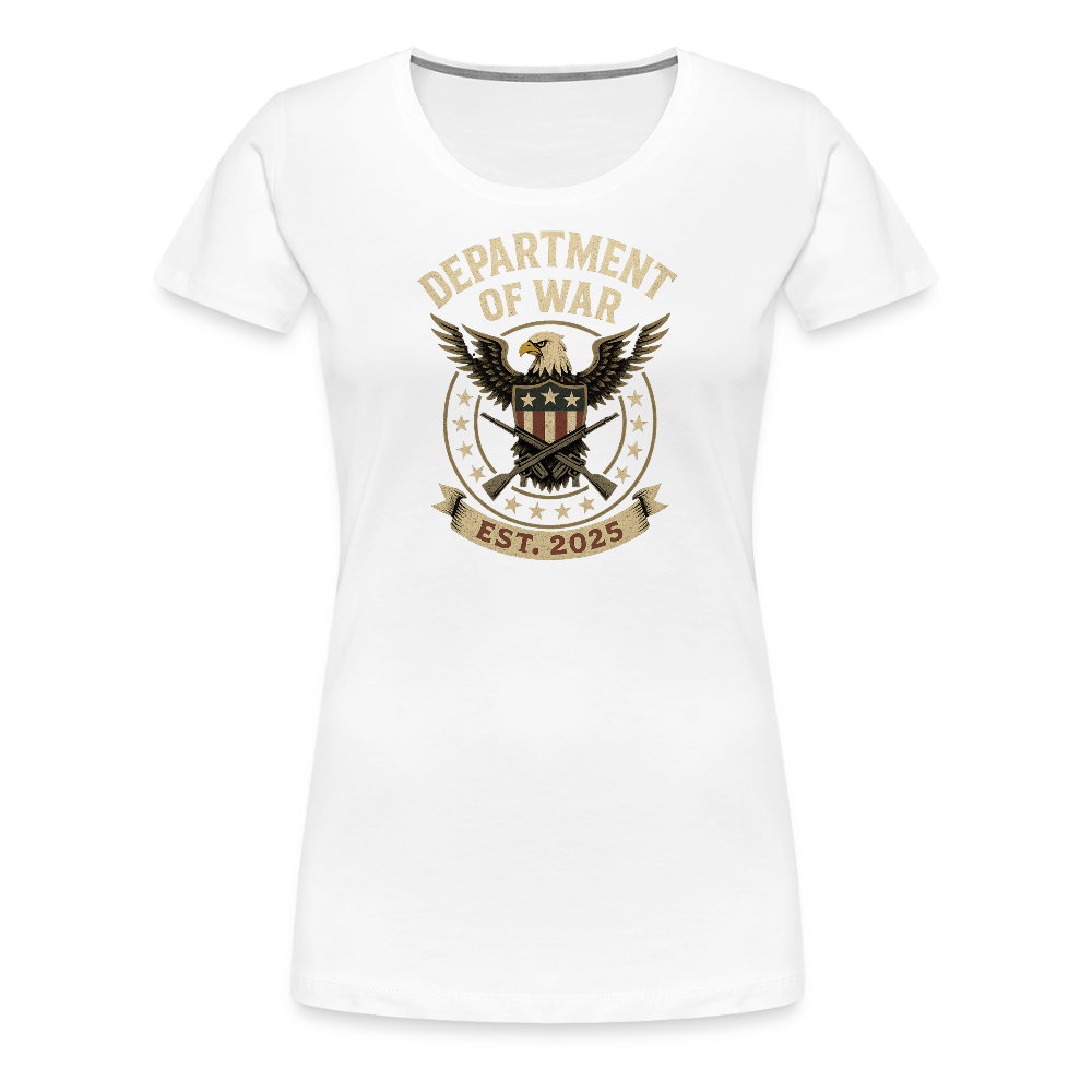 Department of War Est. 2025 Women’s Premium T-Shirt - white