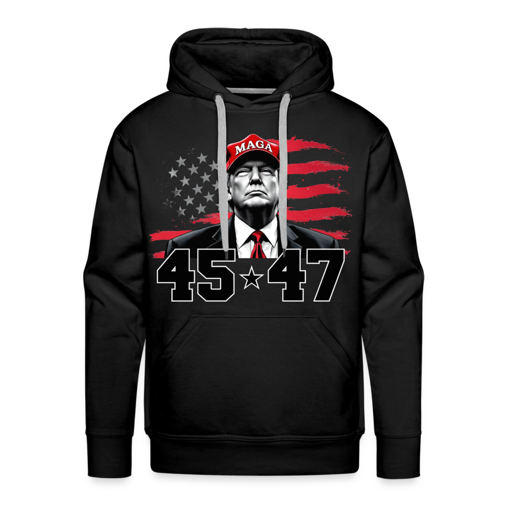 45 47 Trump Men’s Premium Hoodie - black