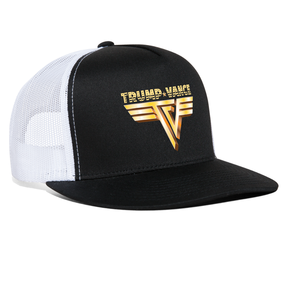 Trump/Vance Trucker Hat - black/white