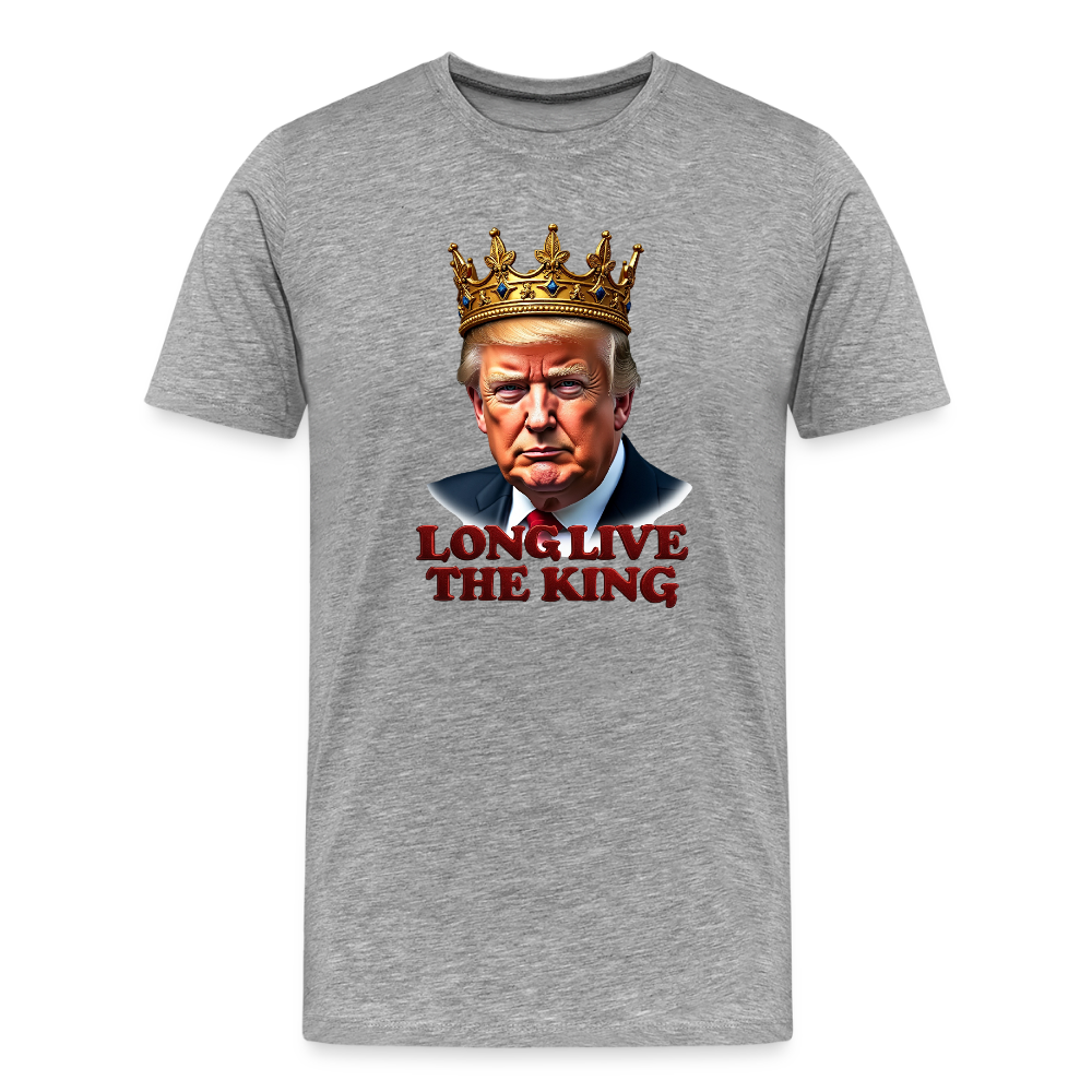 Donald Trump "Long Live The King" Men's Premium T-Shirt - heather gray