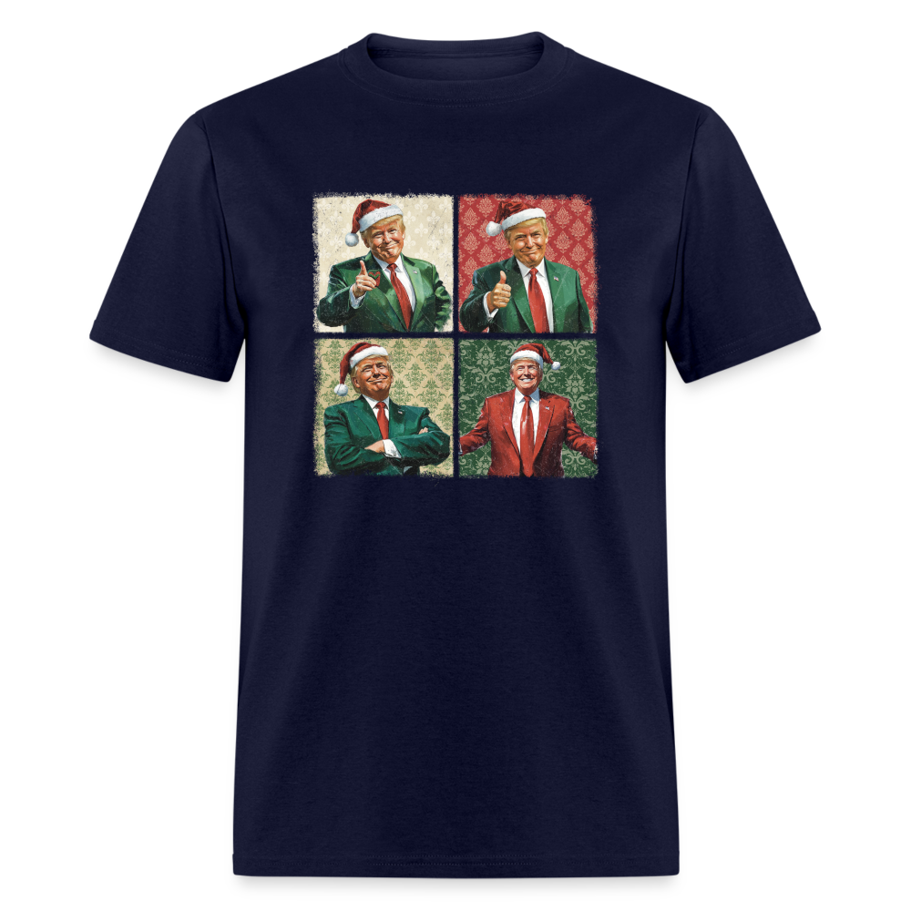 Trump Christmas Unisex Classic T-Shirt - navy