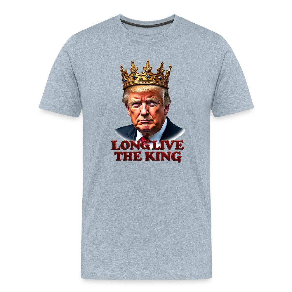 Donald Trump "Long Live The King" Men's Premium T-Shirt - heather ice blue