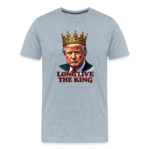 Donald Trump "Long Live The King" Men's Premium T-Shirt - heather ice blue