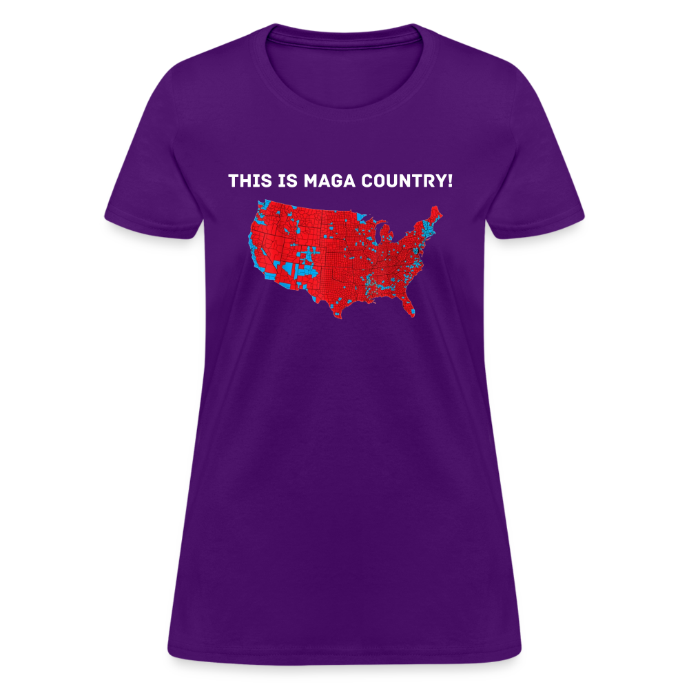 This Is MAGA Country Women's T-Shirt - purple