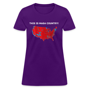 This Is MAGA Country Women's T-Shirt - purple