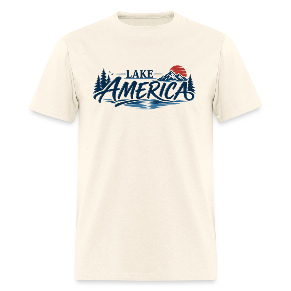 Lake America Men's T-Shirt - sweet cream heather