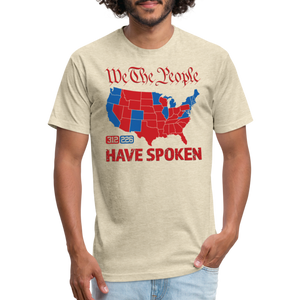 We The People Have Spoken Fitted Cotton/Poly T-Shirt - heather cream