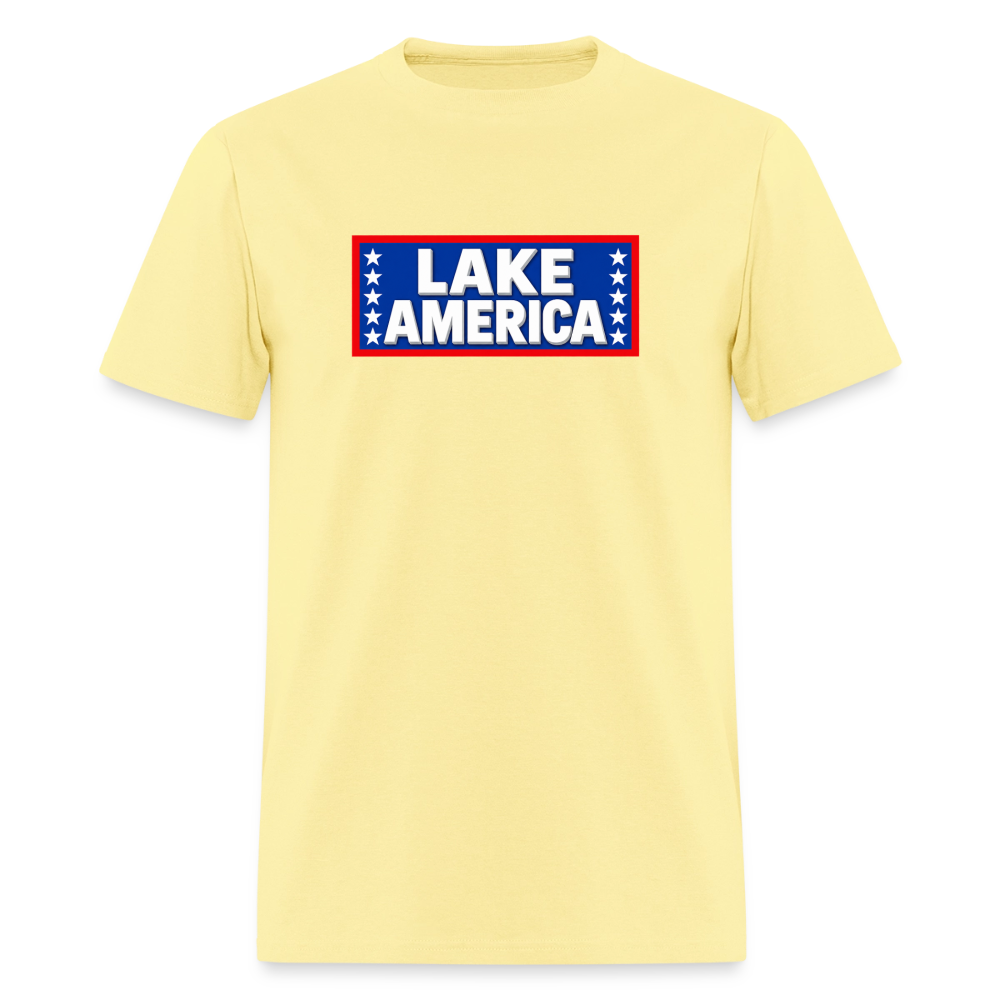 Lake America T-Shirt Men's T-Shirt - cornsilk