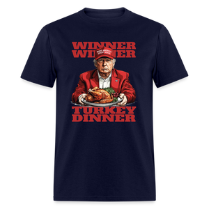 Donald Trump - Winner Winner Turkey Dinner Thanksgiving Classic T-Shirt - navy