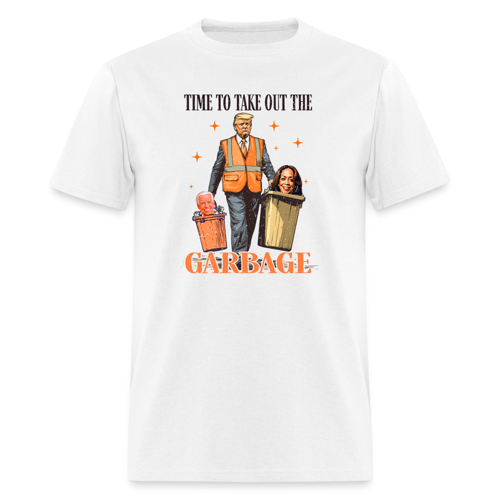 Time To Take Out The Garbage Unisex Classic T-Shirt - white