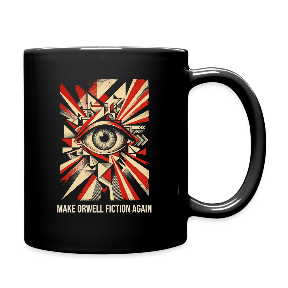 Make Orwell Fiction Again Black Mug - black