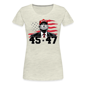 45 47 Trump Women’s Premium T-Shirt - heather oatmeal