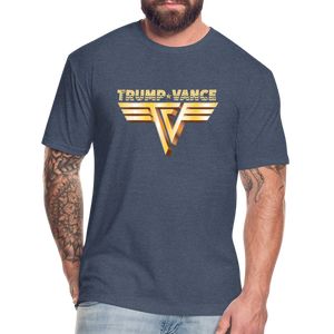 Trump/Vance Fitted Cotton/Poly T-Shirt by Next Level - heather navy