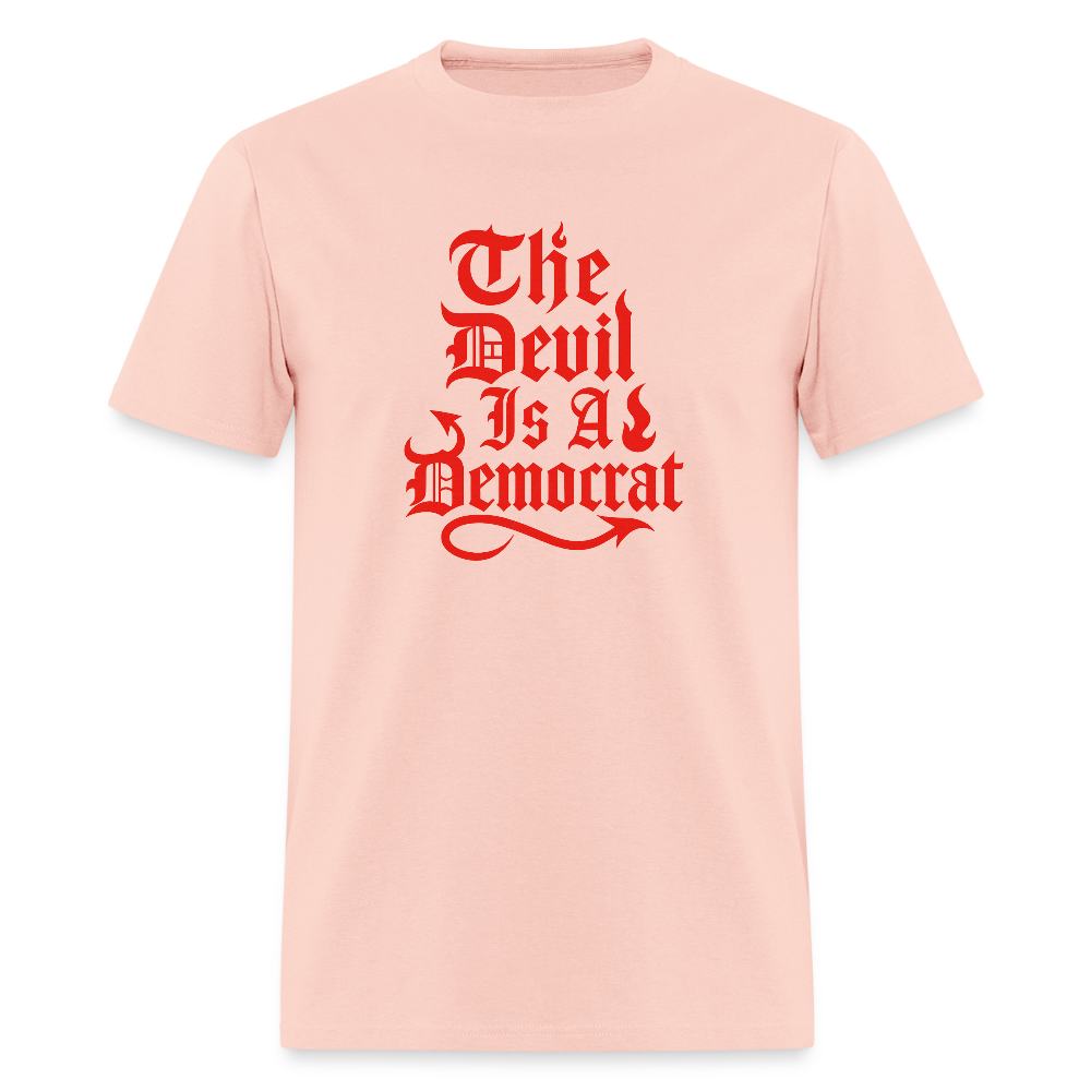 The Devil Is A Democrat T-Shirt - blush pink 