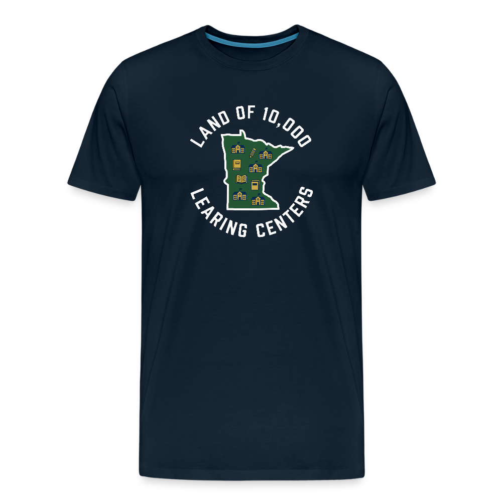 Land of 10,000 Learning Centers Funny Men's Premium T-Shirt - deep navy