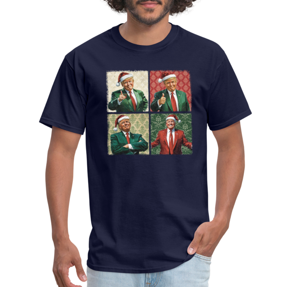 Trump Christmas Unisex Classic T-Shirt - navy