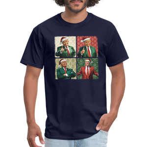 Trump Christmas Unisex Classic T-Shirt - navy