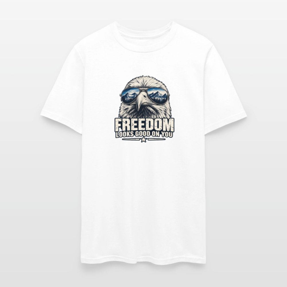 Freedom Looks Good on You Classic T-Shirt - white