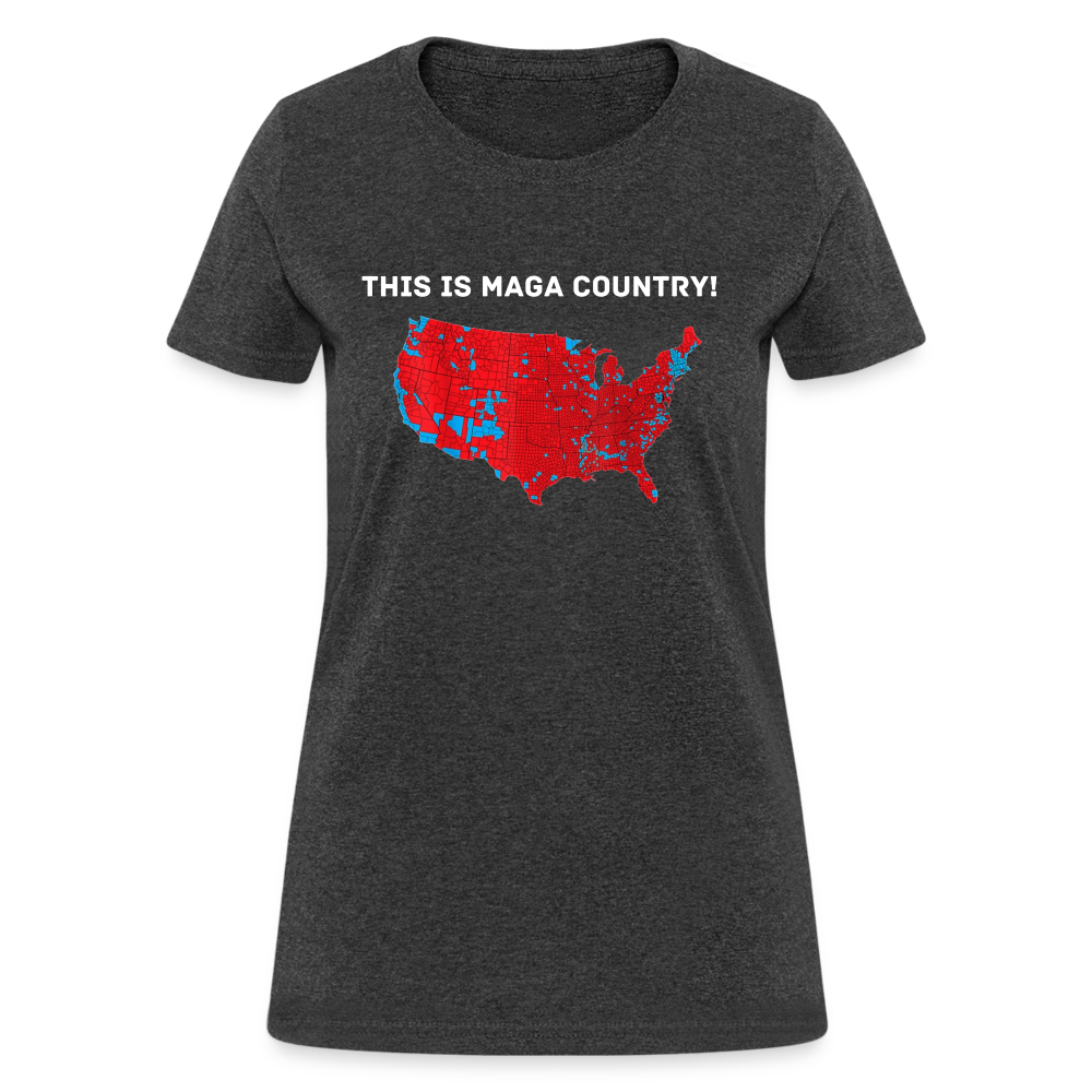 This Is MAGA Country Women's T-Shirt - heather black