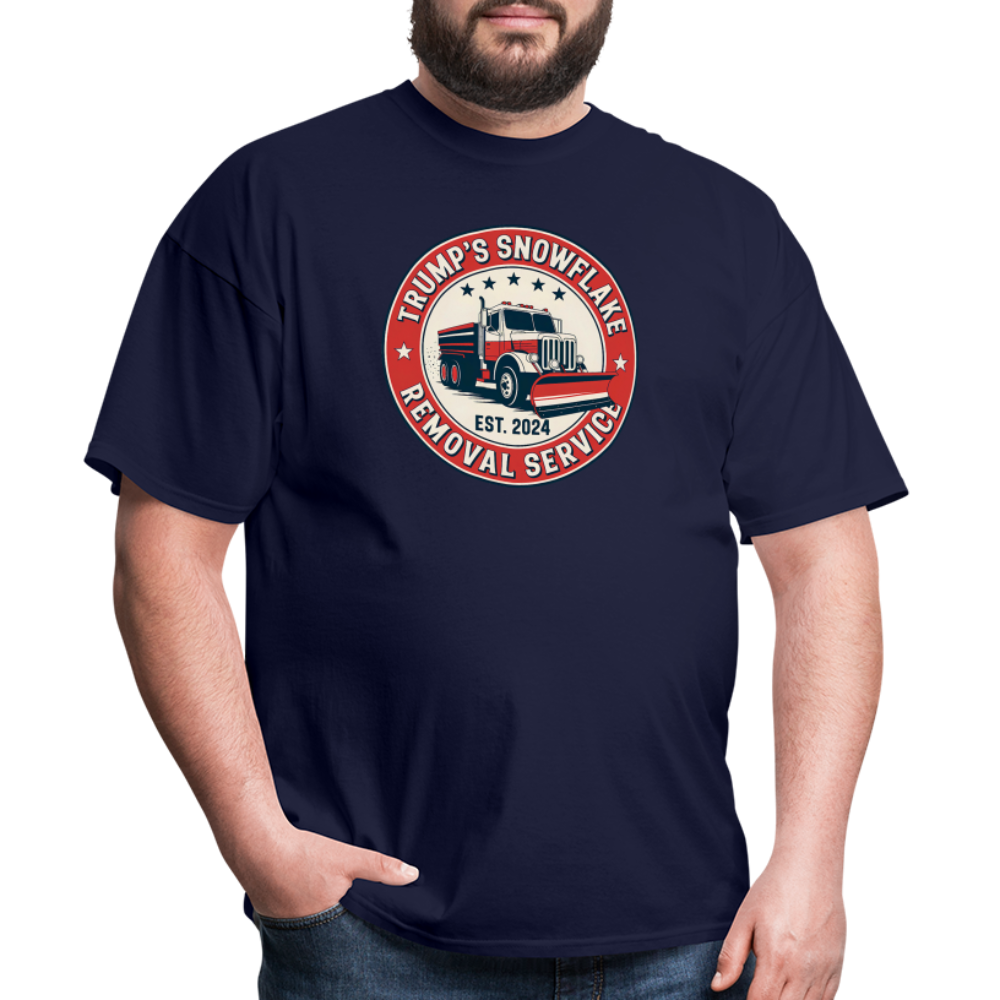 Trump's Snowflake Removal Service (Retro 2024) Unisex Classic T-Shirt - navy