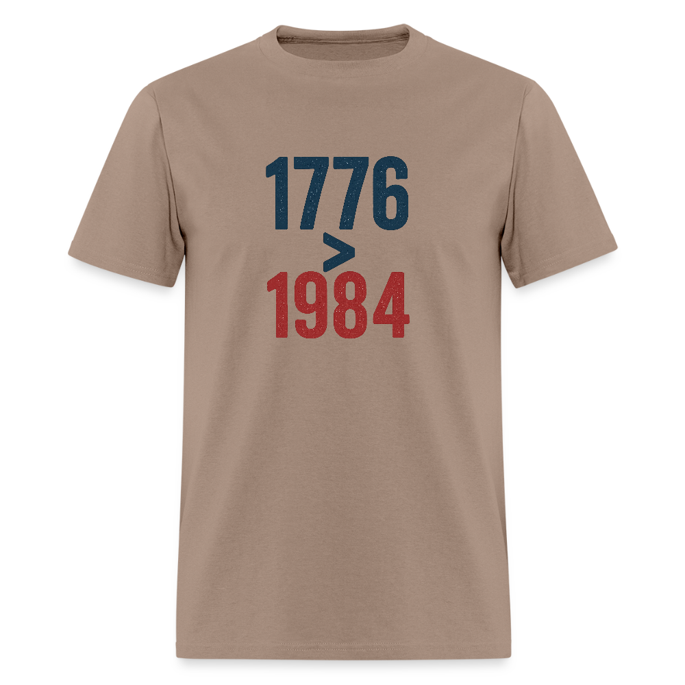 1776 > 1984 Men's T-Shirt - brown savana
