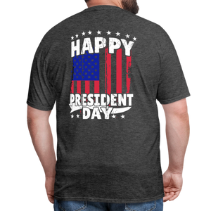 Happy President Day (Back Print) Unisex Classic T-Shirt - heather black