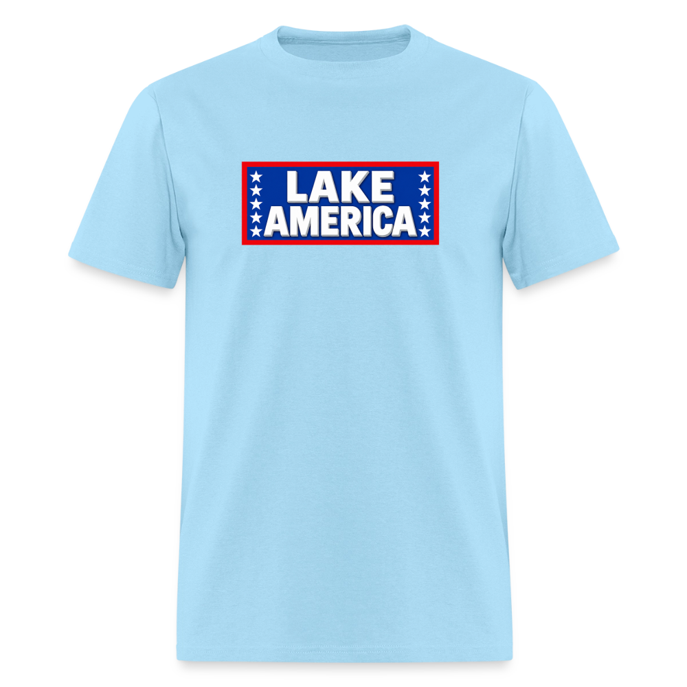 Lake America T-Shirt Men's T-Shirt - powder blue