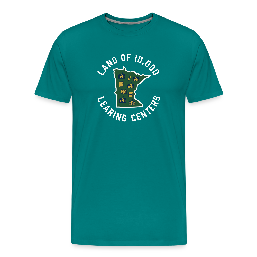 Land of 10,000 Learning Centers Funny Men's Premium T-Shirt - teal