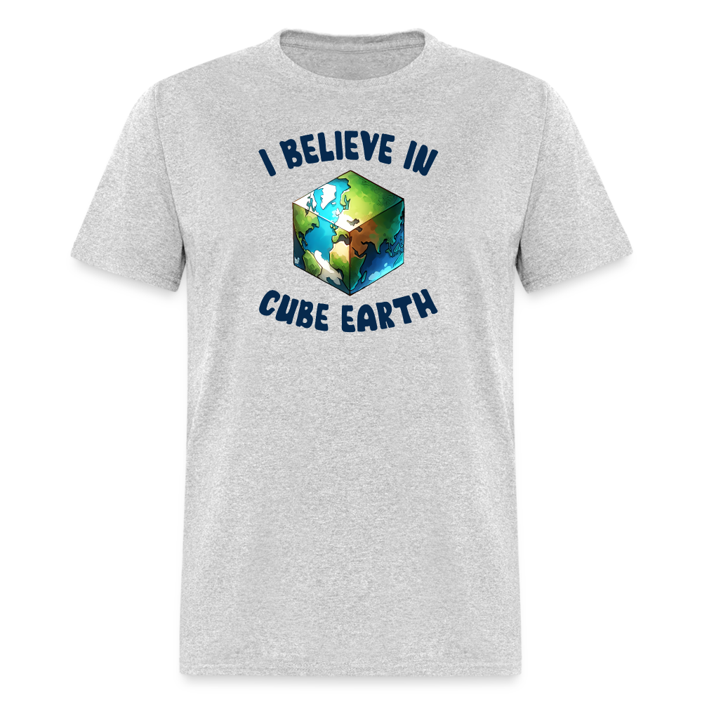 I Believe In Cube Earth Unisex Classic T-Shirt - heather gray