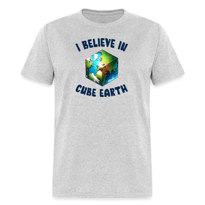 I Believe In Cube Earth Unisex Classic T-Shirt - heather gray