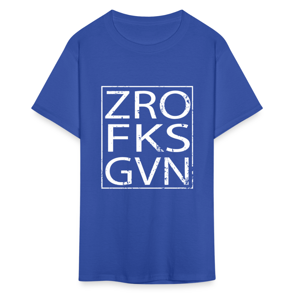 Zero Fucks Given Unisex Classic T-Shirt - royal blue