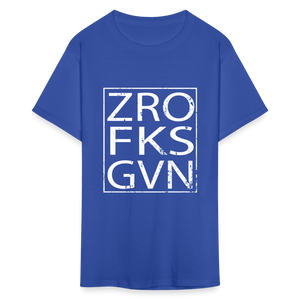 Zero Fucks Given Unisex Classic T-Shirt - royal blue