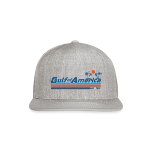 Gulf of America Snapback Baseball Cap - heather gray