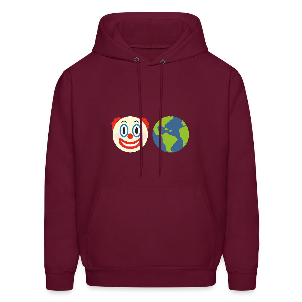 Clown World Men's Hoodie - burgundy