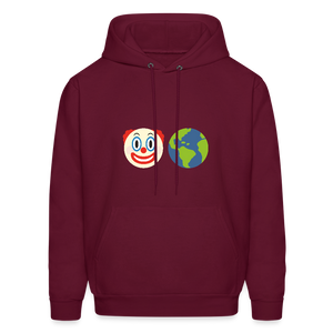 Clown World Men's Hoodie - burgundy
