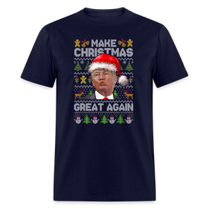 Make Christmas Great Again Trump Classic T-Shirt - navy