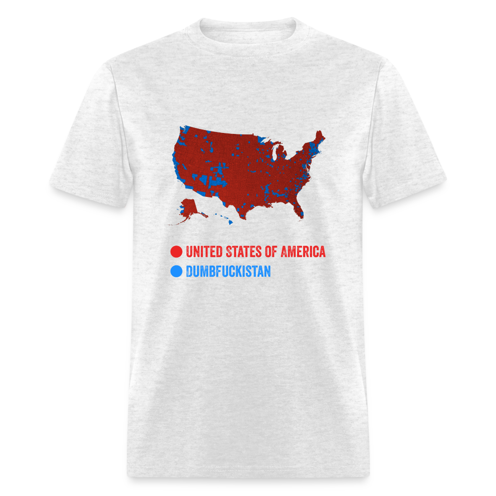 Election Map United States of America & Dumbfuckistan Funny Unisex Classic T-Shirt - light heather gray