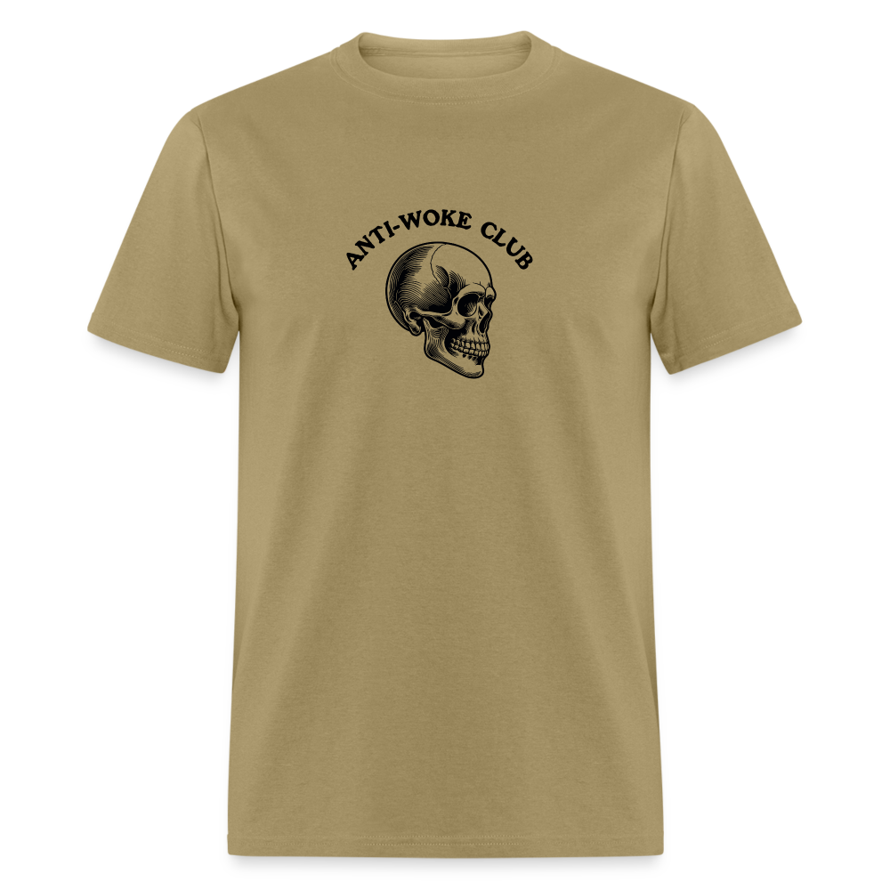 Anti Woke club Unisex Classic T-Shirt - khaki