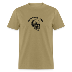 Anti Woke club Unisex Classic T-Shirt - khaki