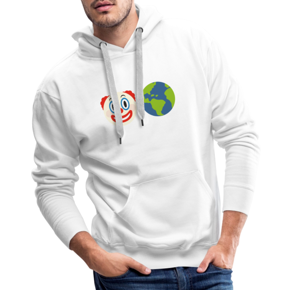 Clown World Men’s Premium Hoodie - white