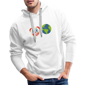 Clown World Men’s Premium Hoodie - white