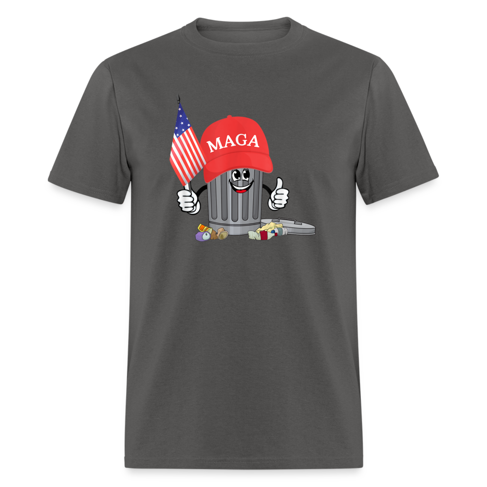 MAGA Garbage Can Funny Classic T-Shirt - charcoal