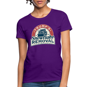 Trump's Snowflake Removal Service Women's T-Shirt - purple